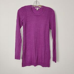 Max Studio Women's 100% Merino Wool Sweater Dress in Pink Size Medium LIKE NEW